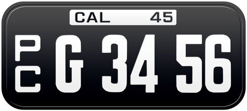 1945 California Commercial License Plate