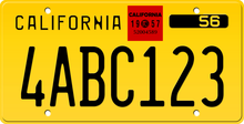 Načíst obrázek do prohlížeče Galerie, 1957 CALIFORNIA LICENSE PLATE