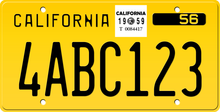 Ladda upp bild till gallerivisning, 1959 CALIFORNIA LICENSE PLATE