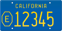 Laadi pilt Galerii vaataja sisse, 1971 COUNTY EXEMPT CALIFORNIA LICENSE PLATE