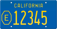 Laadi pilt Galerii vaataja sisse, 1971 COUNTY EXEMPT CALIFORNIA LICENSE PLATE