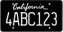將圖片載入圖庫檢視器 CALIFORNIA BLACK LICENSE PLATE - SHOW PLATE