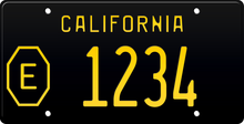 Load image into Gallery viewer, 1968 COUNTY EXEMPT CALIFORNIA LICENSE PLATE