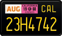 Load image into Gallery viewer, 1968 CALIFORNIA MOTORCYCLE LICENSE PLATE
