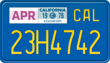 画像をギャラリービューアに読み込む, 1976 CALIFORNIA MOTORCYCLE LICENSE PLATE