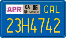 Load image into Gallery viewer, 1985 CALIFORNIA MOTORCYCLE LICENSE PLATE