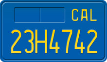 Load image into Gallery viewer, 1986 CALIFORNIA MOTORCYCLE LICENSE PLATE
