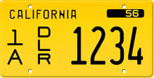Lade das Bild in den Galerie-Viewer, 1961 CALIFORNIA DEALER LICENSE PLATE 6"x12" (156.5mm x 305mm) - California License Plate