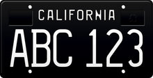 將圖片載入圖庫檢視器 CALIFORNIA LICENSE PLATE