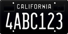 將圖片載入圖庫檢視器 CALIFORNIA LICENSE PLATE