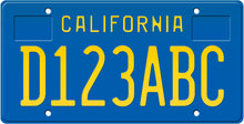 Load image into Gallery viewer, 1986 CALIFORNIA LICENSE PLATE

