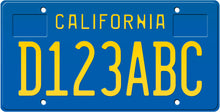 Kép betöltése a galériamegjelenítőbe: 1986 CALIFORNIA LICENSE PLATE