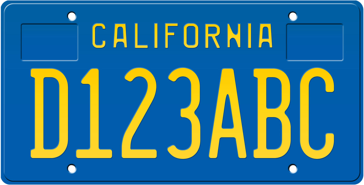 XJM 717' California'カルフォルニアライセンスプレート。 XJM 717' California'カルフォルニアライセンスプレート。 New Std