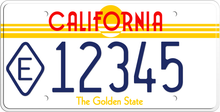 Lataa kuva Galleria-katseluun, 1986 STATE EXEMPT CALIFORNIA LICENSE PLATE THE GOLDEN STATE