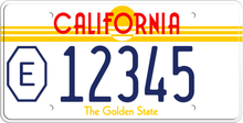 Load image into Gallery viewer, 1985 COUNTY EXEMPT CALIFORNIA LICENSE PLATE THE GOLDEN STATE