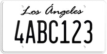 Load image into Gallery viewer, CALIFORNIA WHITE LICENSE PLATE - LOS ANGELES SHOW PLATE
