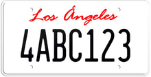 Load image into Gallery viewer, CALIFORNIA WHITE LICENSE PLATE - LOS ANGELES SHOW PLATE