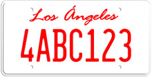 Load image into Gallery viewer, CALIFORNIA WHITE LICENSE PLATE - LOS ANGELES SHOW PLATE