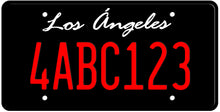 Load image into Gallery viewer, CALIFORNIA BLACK LICENSE PLATE - LOS ANGELES SHOW PLATE