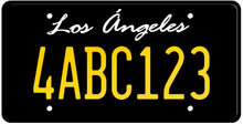 Load image into Gallery viewer, CALIFORNIA BLACK LICENSE PLATE - LOS ANGELES SHOW PLATE