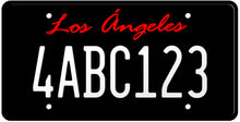 Load image into Gallery viewer, CALIFORNIA BLACK LICENSE PLATE - LOS ANGELES SHOW PLATE