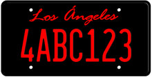 Load image into Gallery viewer, CALIFORNIA BLACK LICENSE PLATE - LOS ANGELES SHOW PLATE