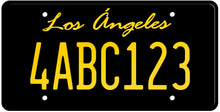 Load image into Gallery viewer, CALIFORNIA BLACK LICENSE PLATE - LOS ANGELES SHOW PLATE