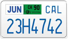 Laadi pilt Galerii vaataja sisse, 1990 CALIFORNIA MOTORCYCLE LICENSE PLATE