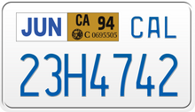Laadi pilt Galerii vaataja sisse, 1994 CALIFORNIA MOTORCYCLE LICENSE PLATE