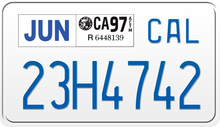 Load image into Gallery viewer, 1997 CALIFORNIA MOTORCYCLE LICENSE PLATE