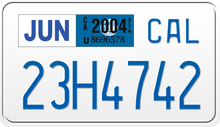 Load image into Gallery viewer, 2004 CALIFORNIA MOTORCYCLE LICENSE PLATE