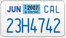 Afbeelding in Gallery-weergave laden, 2007 CALIFORNIA MOTORCYCLE LICENSE PLATE