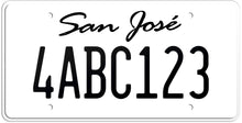 Afbeelding in Gallery-weergave laden, CALIFORNIA WHITE LICENSE PLATE - SAN JOSE SHOW PLATE