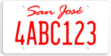 Afbeelding in Gallery-weergave laden, CALIFORNIA WHITE LICENSE PLATE - SAN JOSE SHOW PLATE