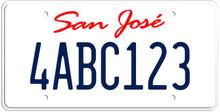 Afbeelding in Gallery-weergave laden, CALIFORNIA WHITE LICENSE PLATE - SAN JOSE SHOW PLATE
