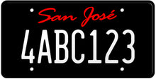 Load image into Gallery viewer, CALIFORNIA BLACK LICENSE PLATE - SAN JOSE SHOW PLATE