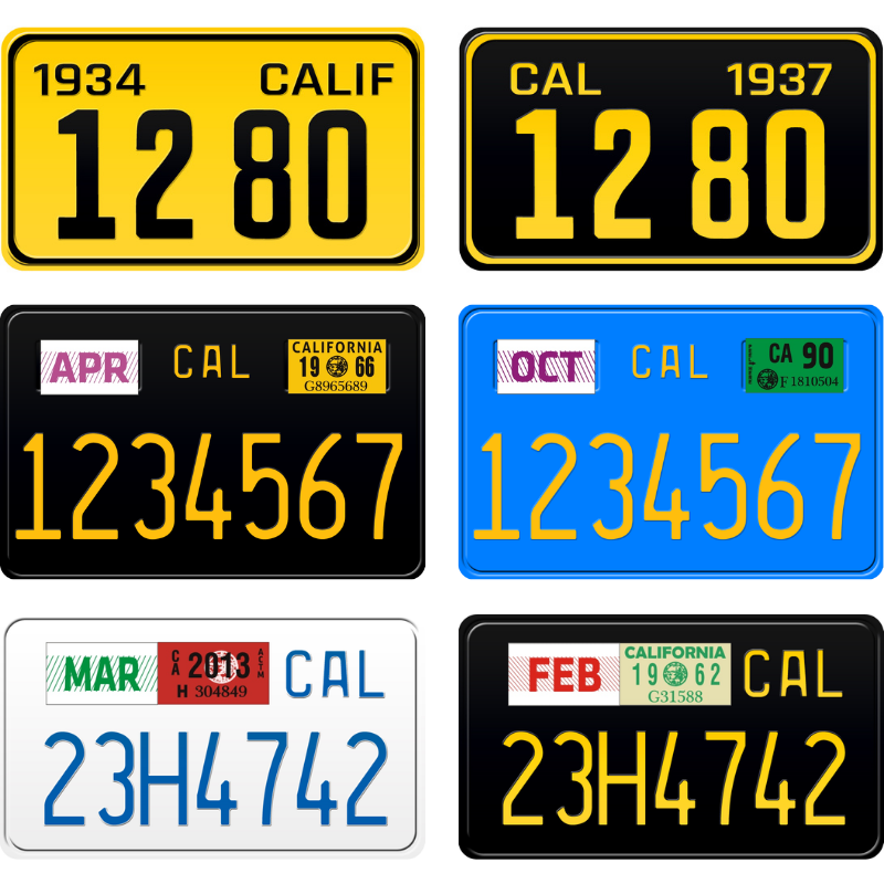 California Plate Sticker Custom Personalized California License Plates | California License Plate