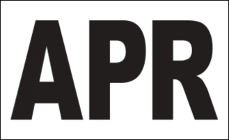 MONTH APRIL / APR STICKER ON CALIFORNIA LICENSE PLATE WHITE AND BLACK