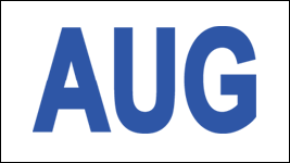 MONTH AUGUST/ AUG STICKER ON CALIFORNIA LICENSE PLATE