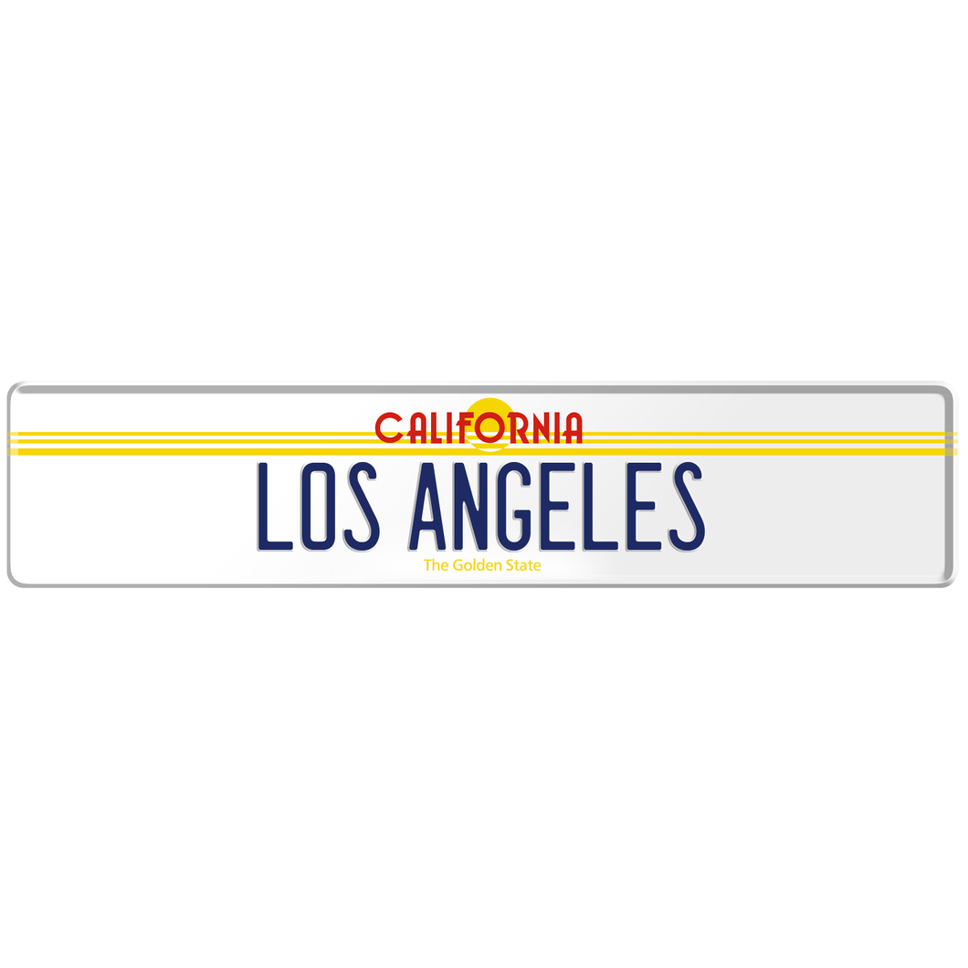 CALIFORNIA THE GOLDEN STATE EURO STYLE LICENSE PLATE 20.44
