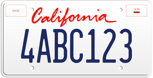 2005 CALIFORNIA LICENSE PLATE