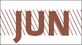 MONTH JUNE / JUN STICKER ON CALIFORNIA LICENSE PLATE - California License Plate