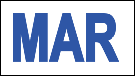 MONTH MARCH / MAR STICKER ON CALIFORNIA LICENSE PLATE