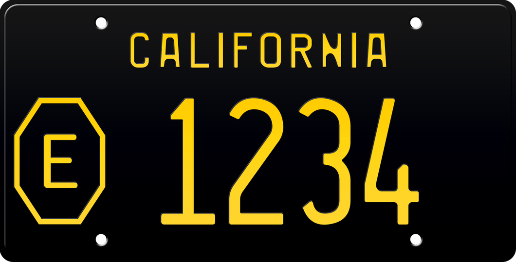 1963 COUNTY EXEMPT CALIFORNIA LICENSE PLATE