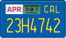 Load image into Gallery viewer, 1971 CALIFORNIA MOTORCYCLE LICENSE PLATE
