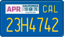 Load image into Gallery viewer, 1976 CALIFORNIA MOTORCYCLE LICENSE PLATE
