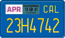 Load image into Gallery viewer, 1981 CALIFORNIA MOTORCYCLE LICENSE PLATE
