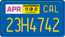 Load image into Gallery viewer, 1982 CALIFORNIA MOTORCYCLE LICENSE PLATE 
