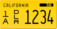 Load image into Gallery viewer, 1962 CALIFORNIA DEALER LICENSE PLATE 6&quot;x12&quot; (156.5mm x 305mm) - California License Plate
