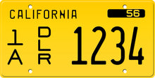 Load image into Gallery viewer, 1957 CALIFORNIA DEALER LICENSE PLATE 6&quot;x12&quot; (156.5mm x 305mm) - California License Plate
